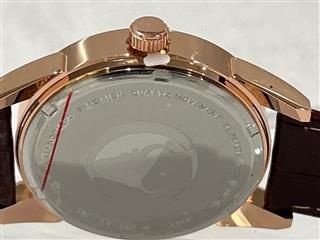 Toro Luna Aficionado | Rose Gold tone Stainless with Black Dial | Brown Crocodil